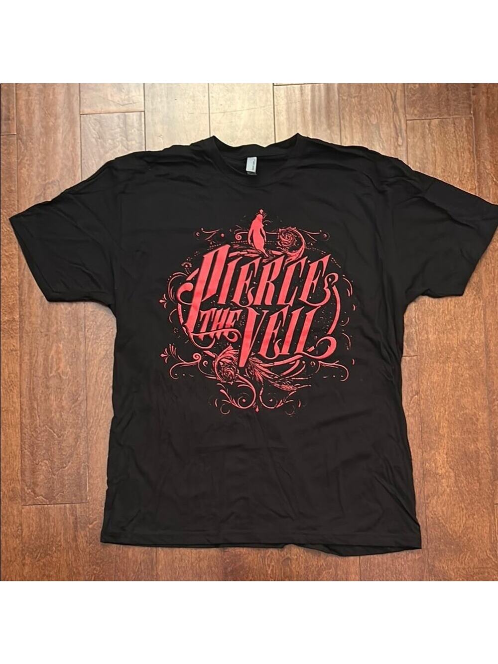 Pierce the Veil Black and Red Graphic Tee, Size XL, New Without Tags